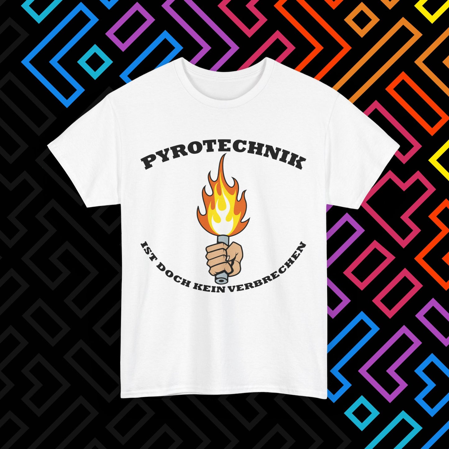 "Pyrotechnik ist kein Verbrechen" T-Shirt Unisex