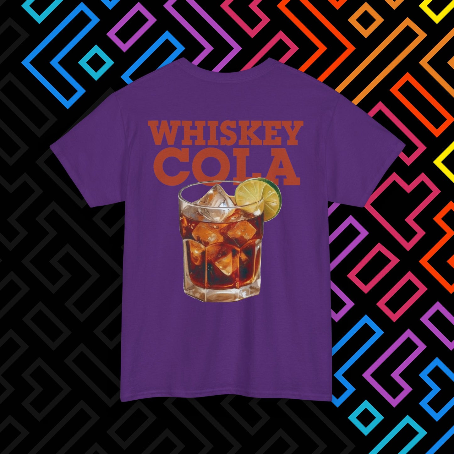 "Whiskey Cola" Backprint T-Shirt Unisex