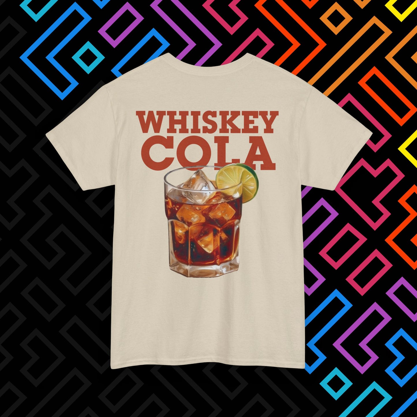 "Whiskey Cola" Backprint T-Shirt Unisex