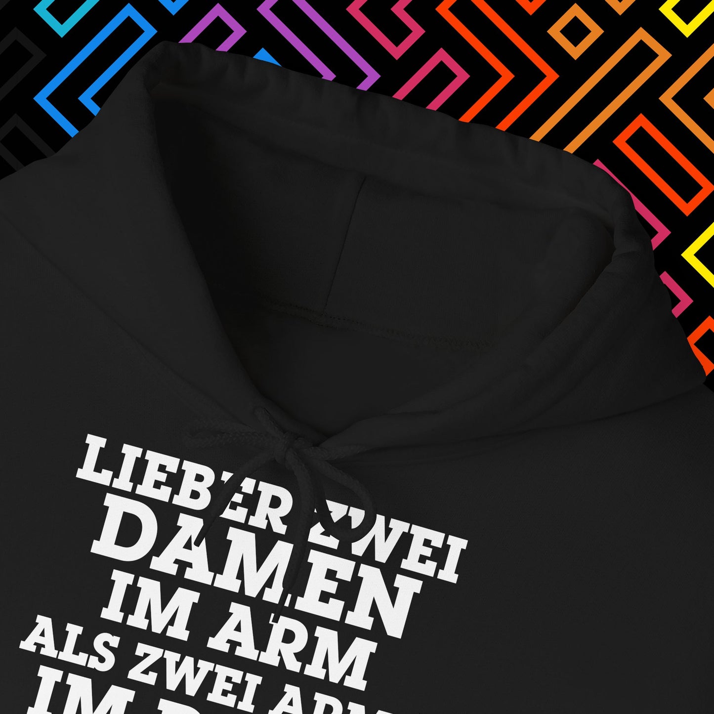 "Lieber zwei Damen im Arm" Hoodie Unisex
