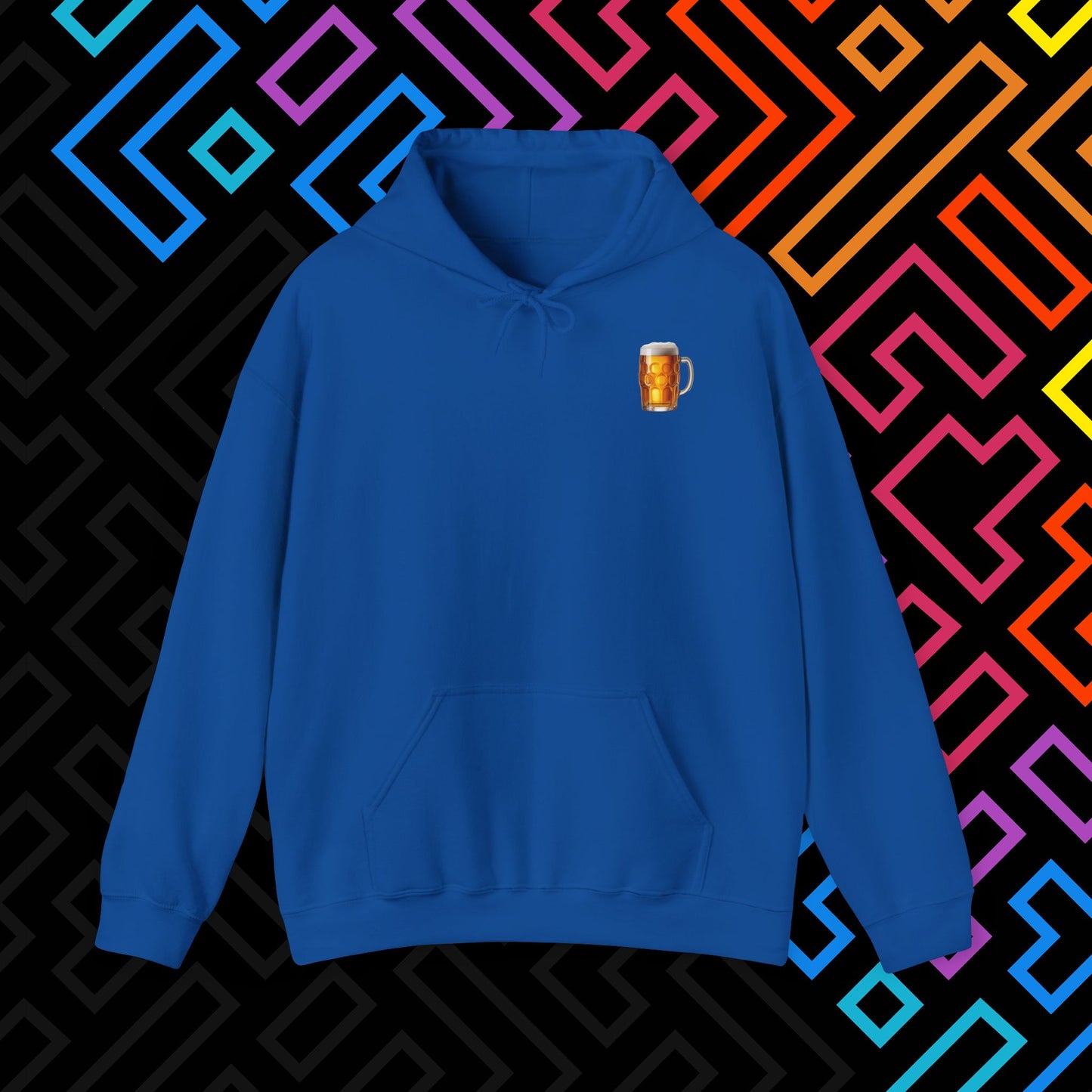 "Beer" Backprint Hoodie Unisex