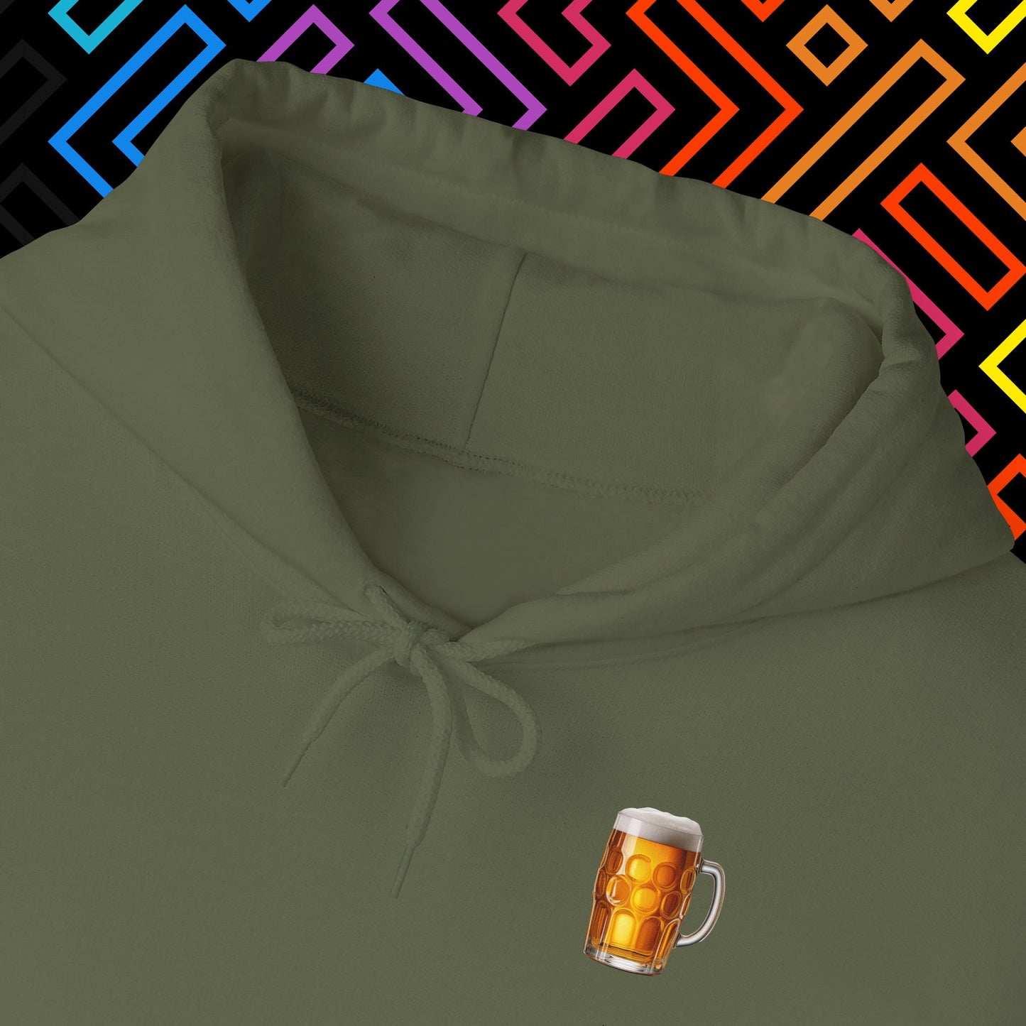 "Beer" Backprint Hoodie Unisex