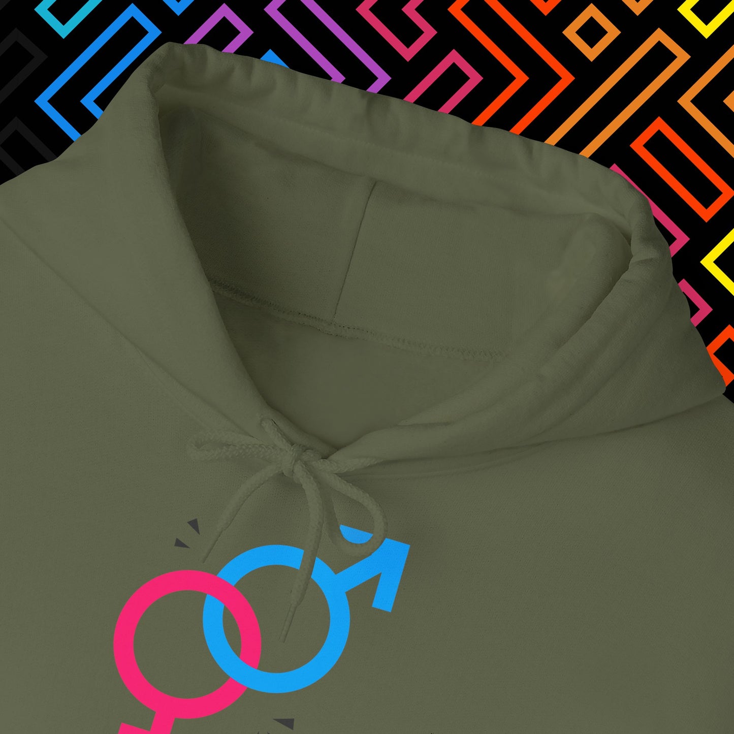 "2 Geschlechter" Hoodie Unisex
