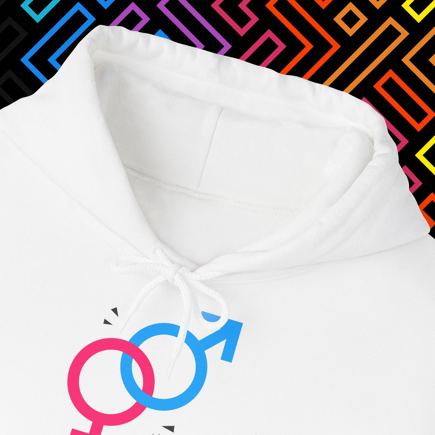 "2 Geschlechter" Hoodie Unisex
