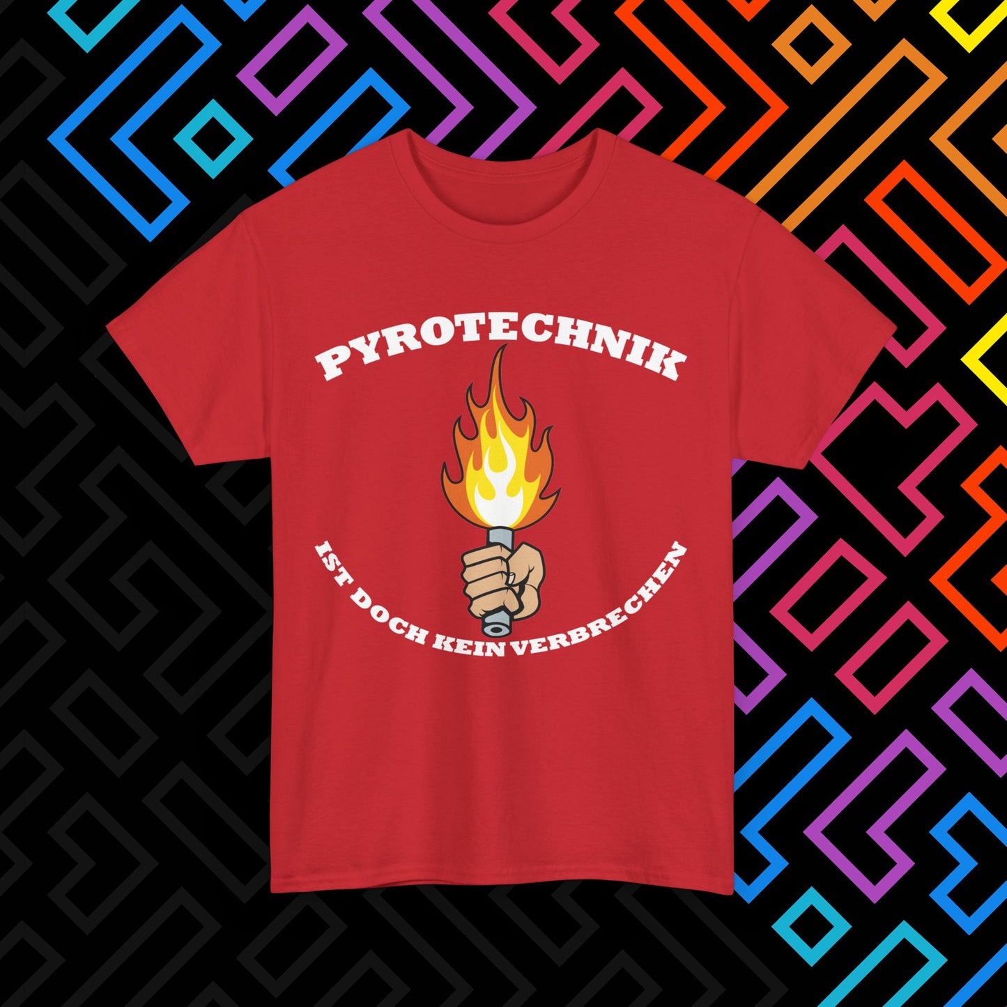 "Pyrotechnik ist kein Verbrechen" T-Shirt Unisex