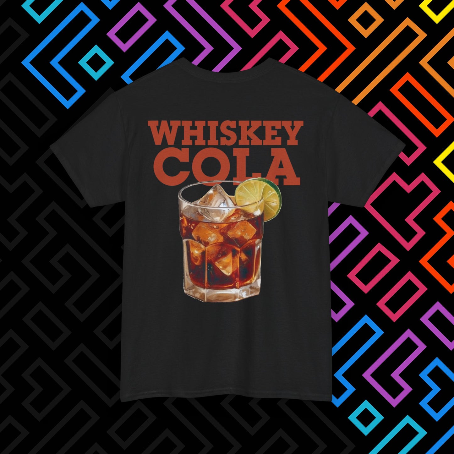 "Whiskey Cola" Backprint T-Shirt Unisex