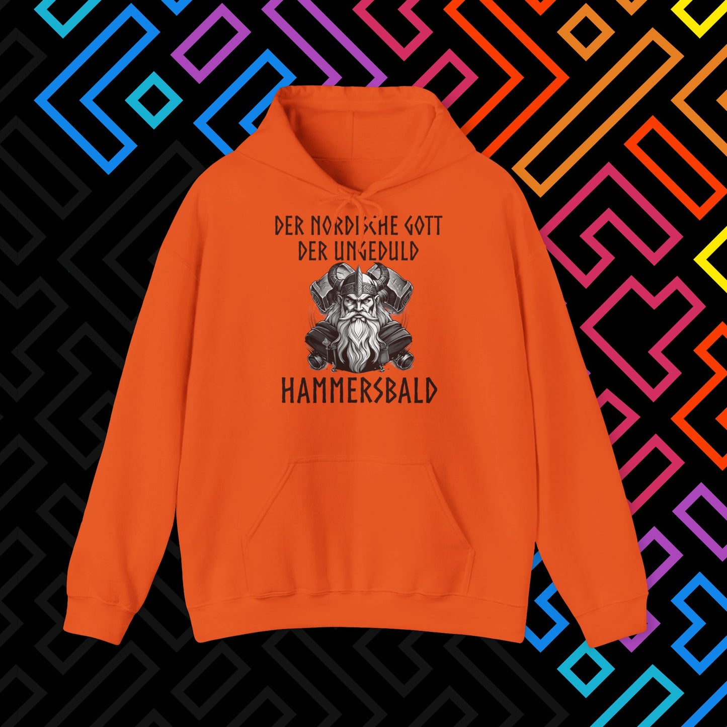 "Der nordische Gott Hammersbald" Hoodie Unisex