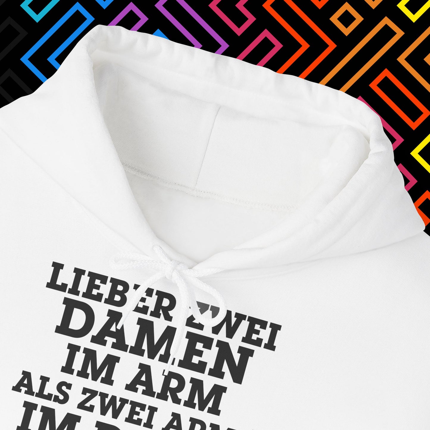 "Lieber zwei Damen im Arm" Hoodie Unisex