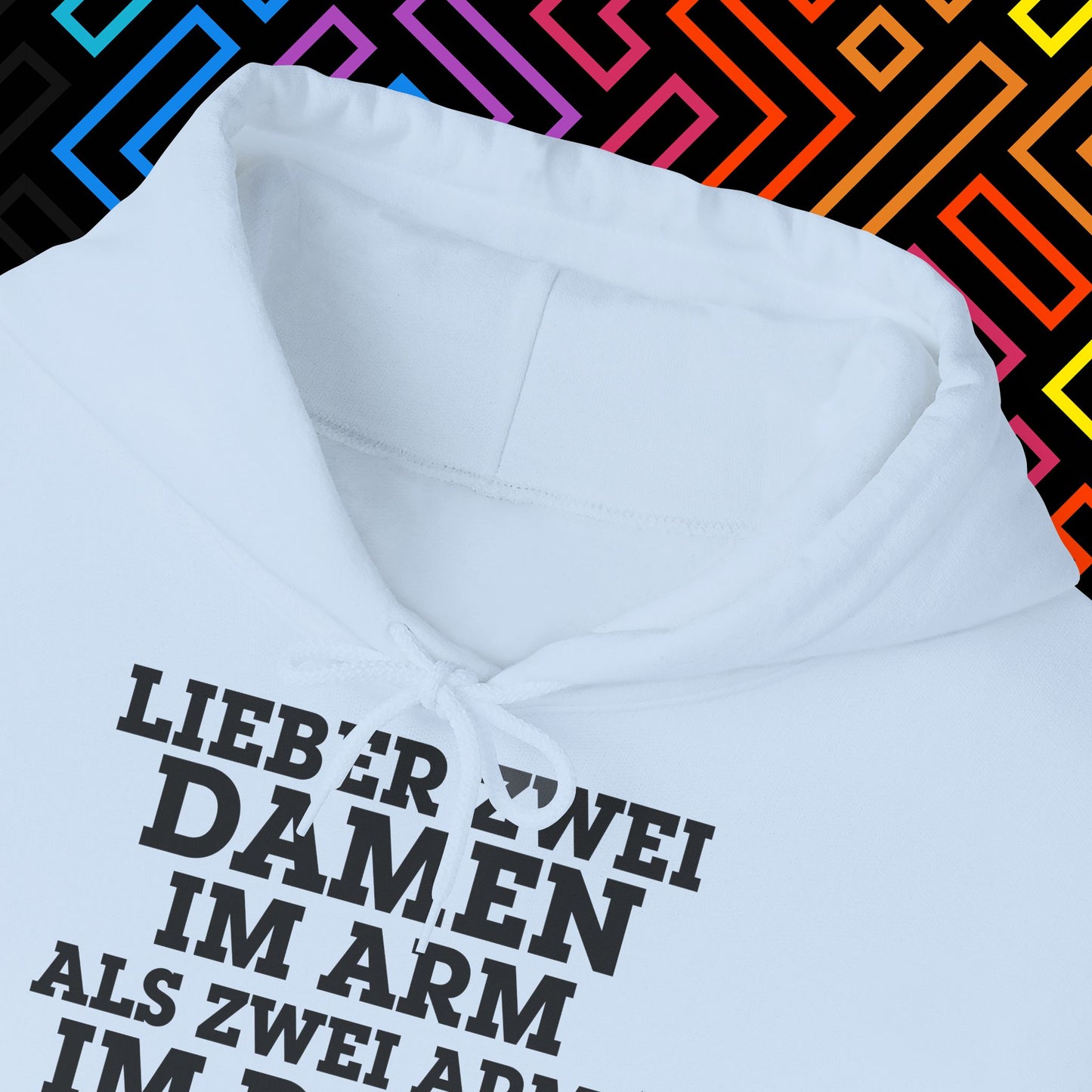 "Lieber zwei Damen im Arm" Hoodie Unisex