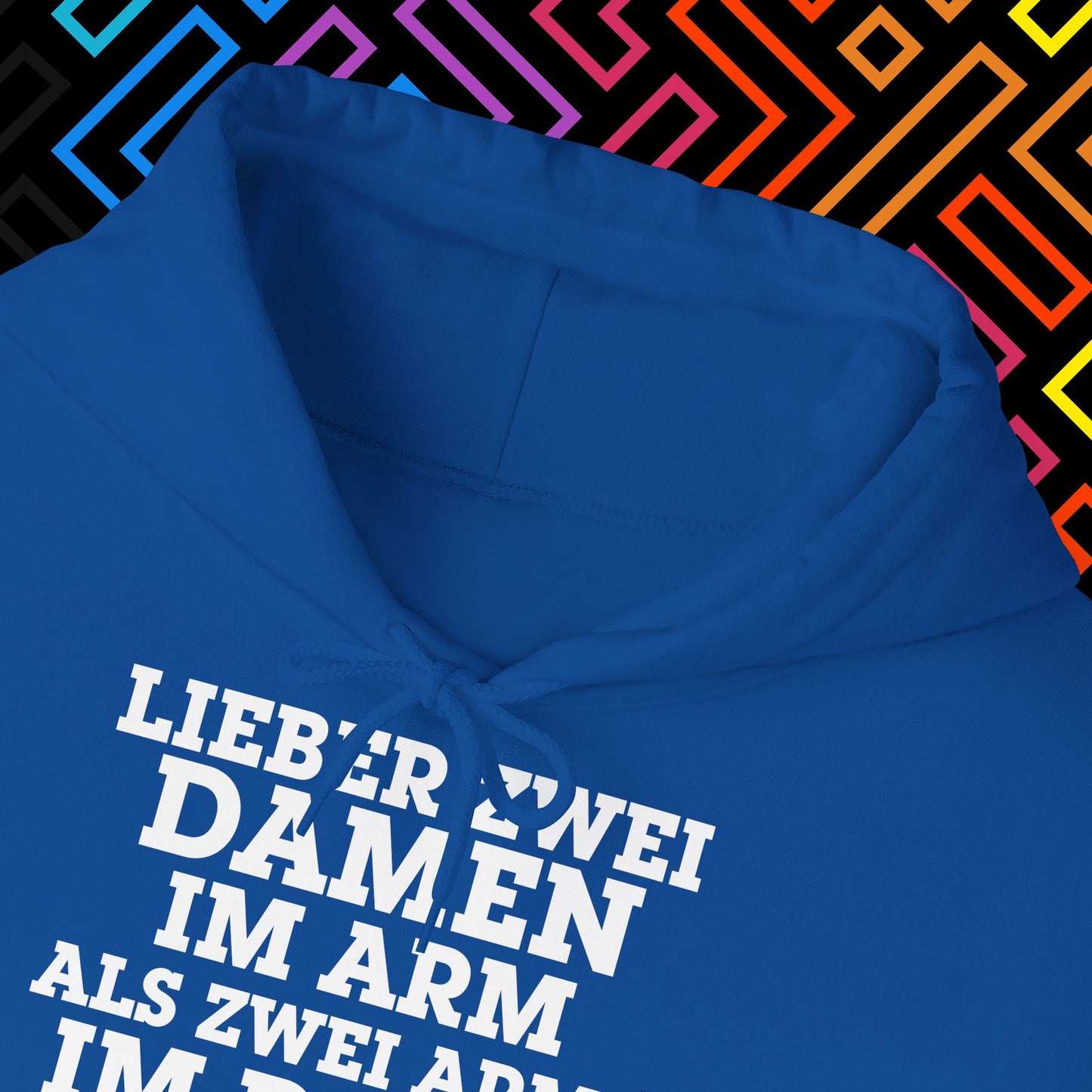 "Lieber zwei Damen im Arm" Hoodie Unisex