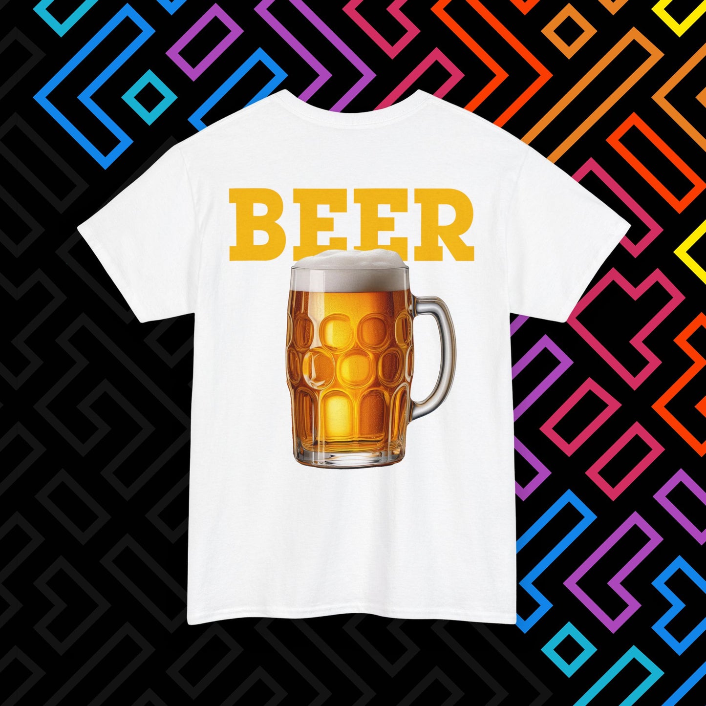 "Beer" Backprint T-Shirt Unisex