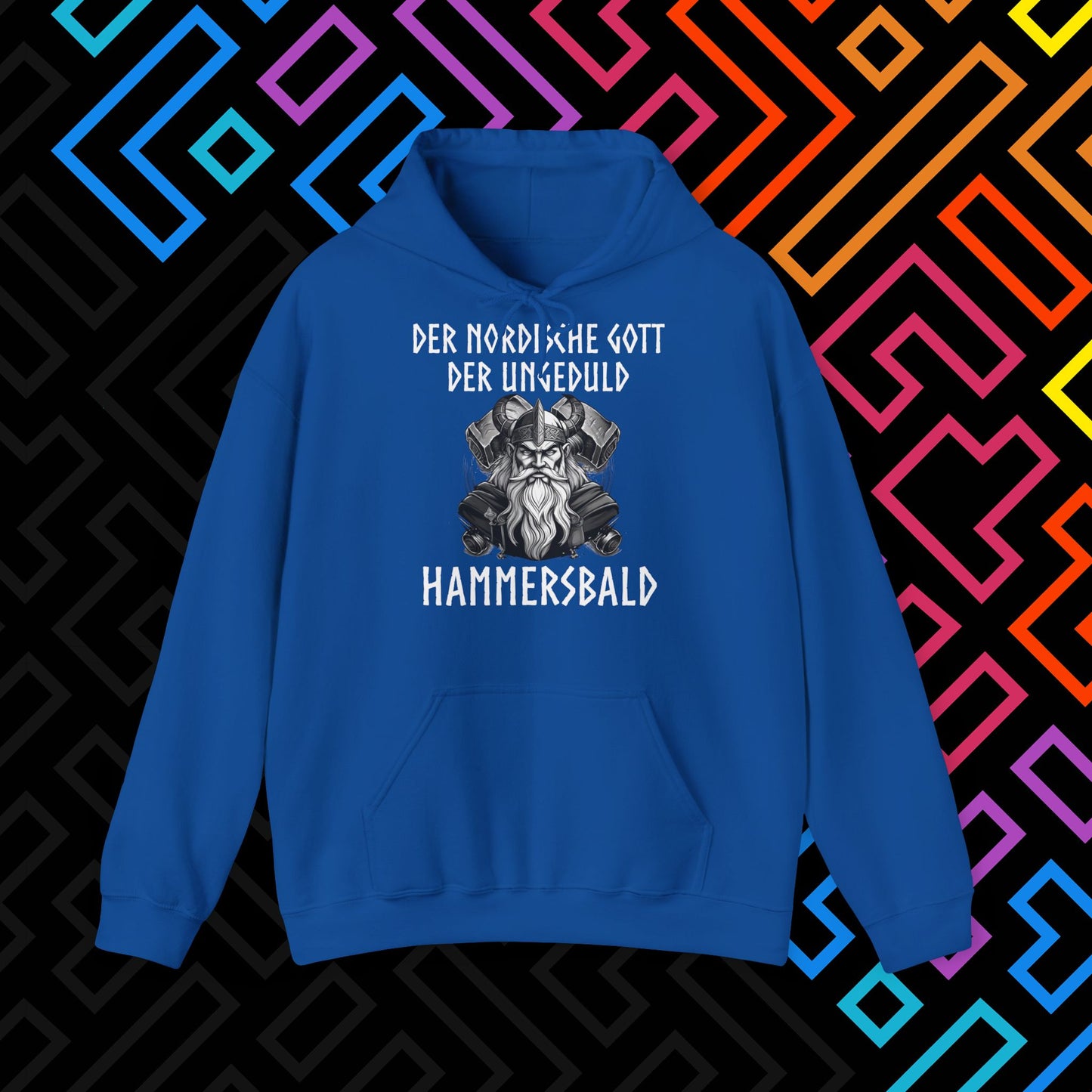 "Der nordische Gott Hammersbald" Hoodie Unisex