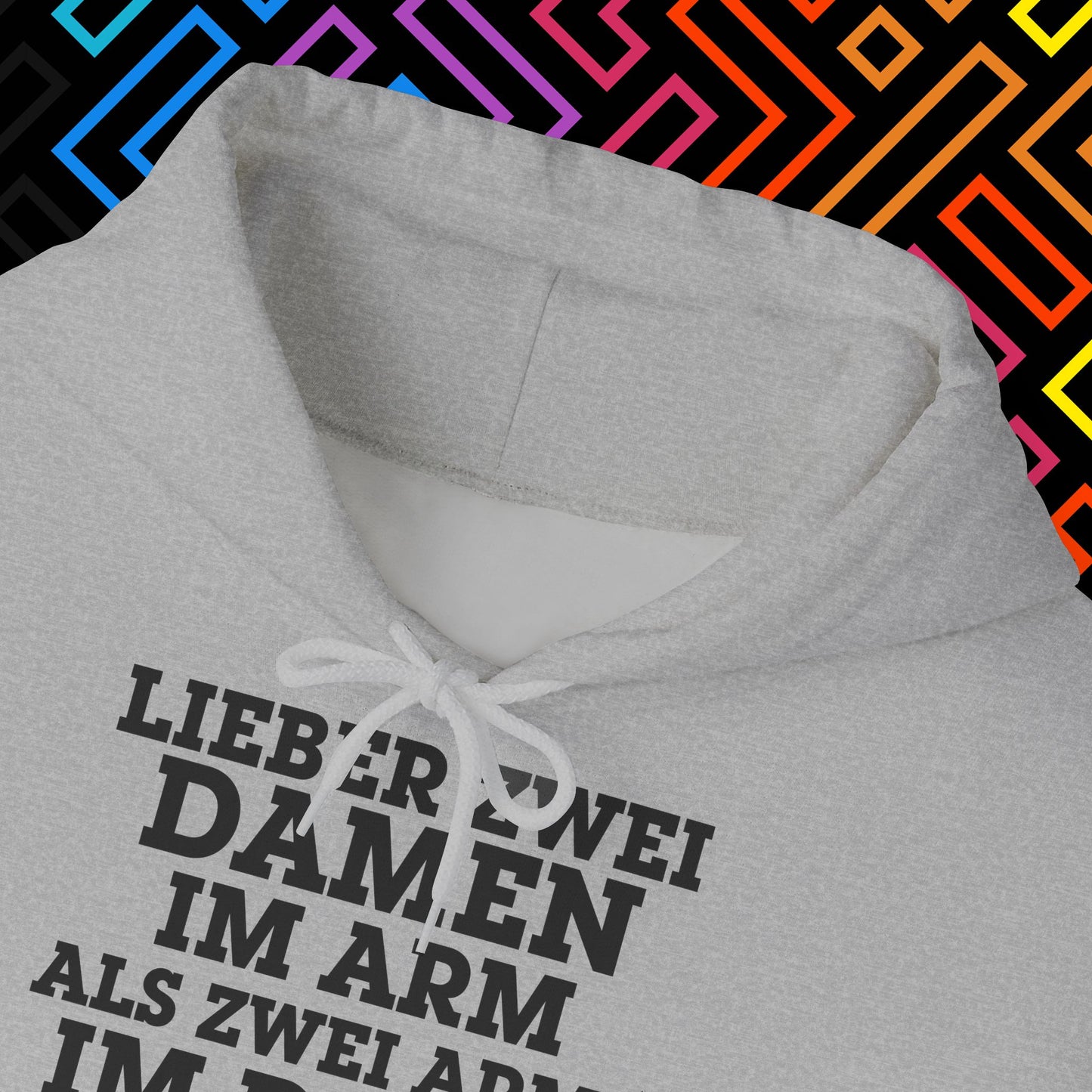 "Lieber zwei Damen im Arm" Hoodie Unisex
