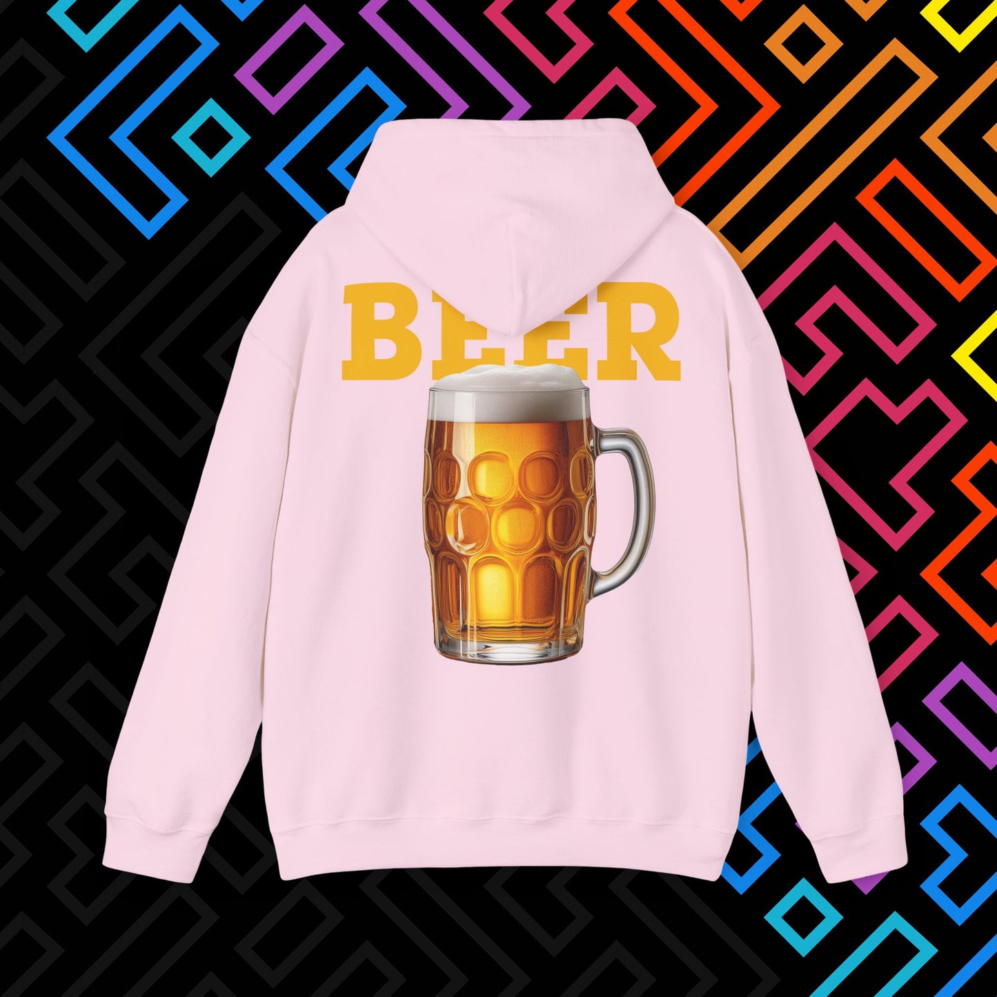 "Beer" Backprint Hoodie Unisex