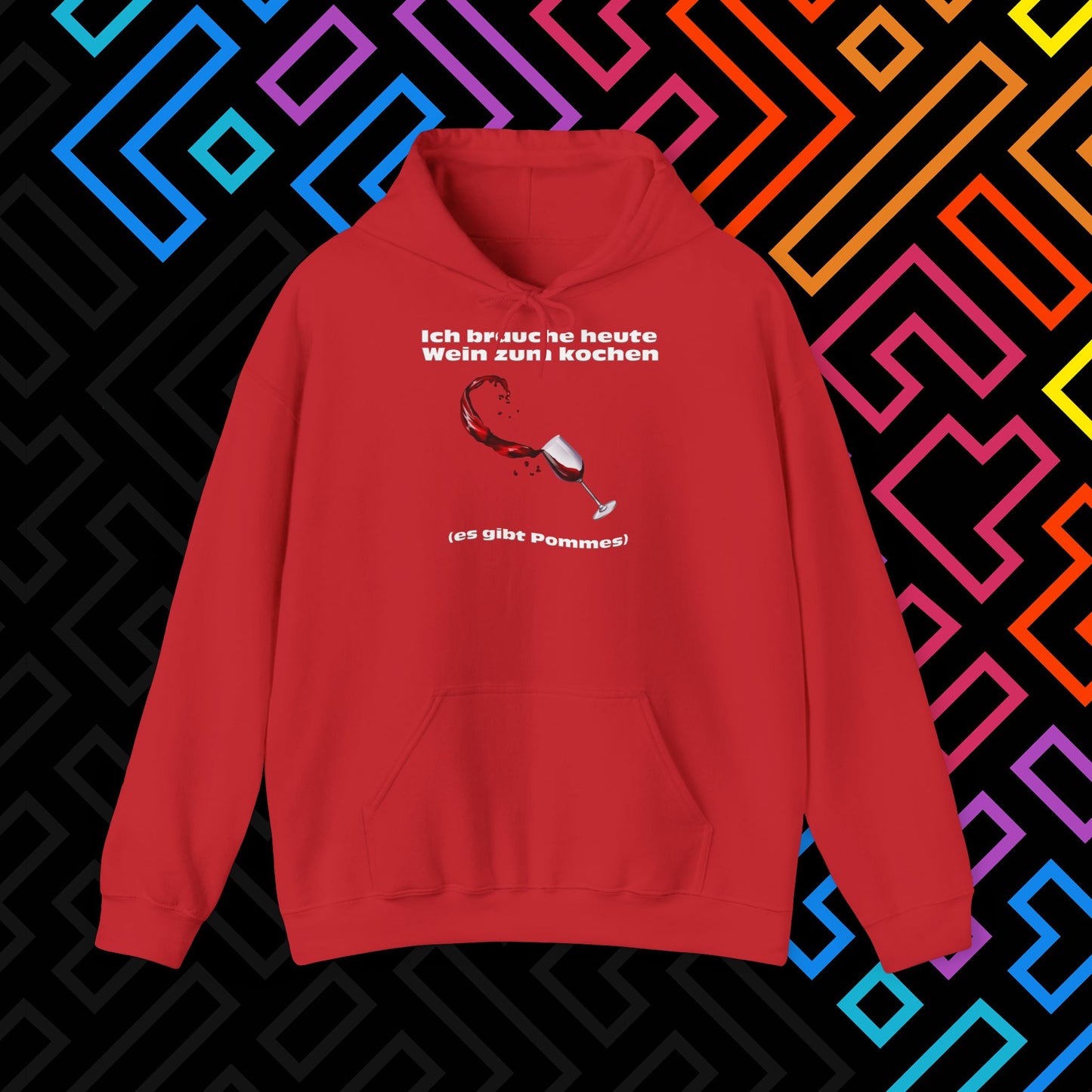 "Wein zum kochen" Hoodie Unisex