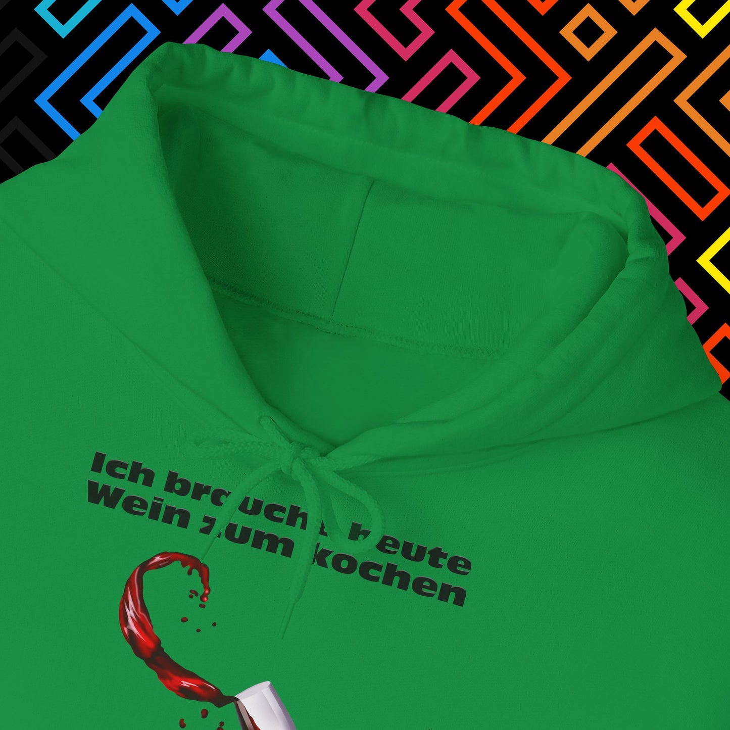"Wein zum kochen" Hoodie Unisex