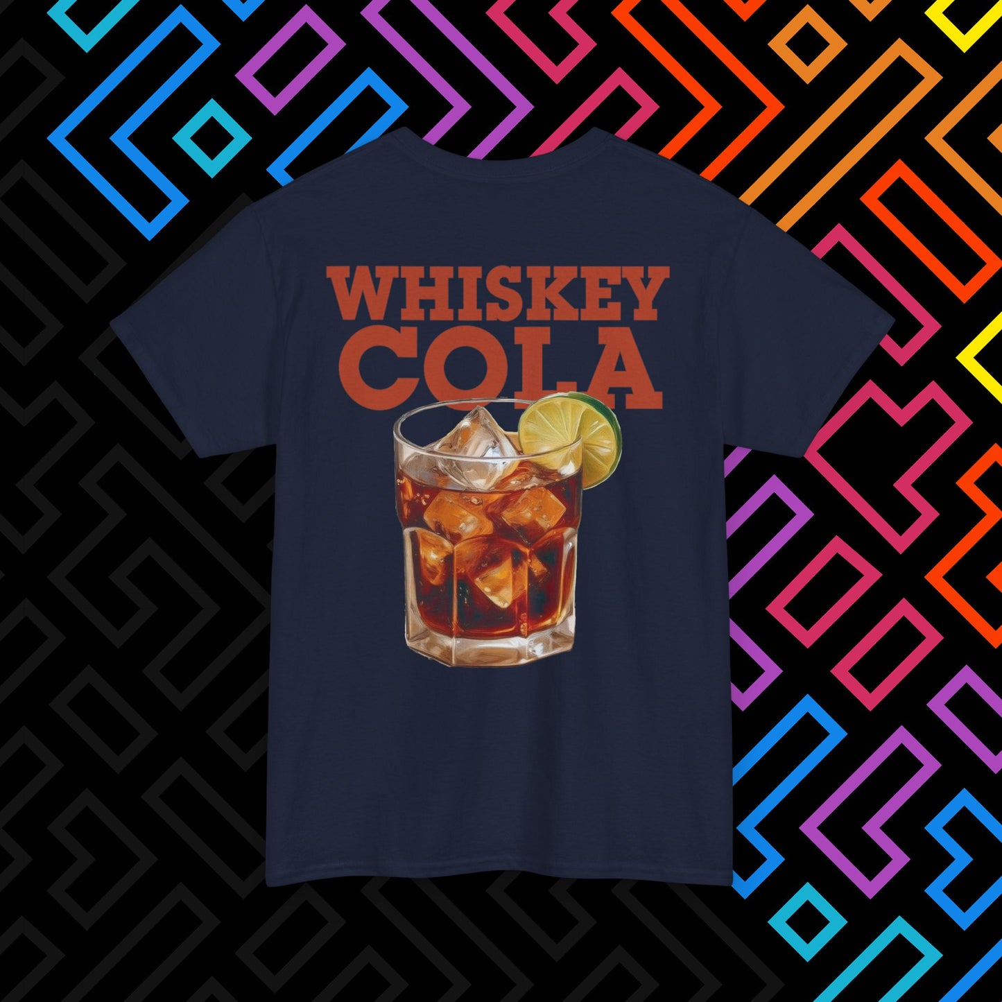 "Whiskey Cola" Backprint T-Shirt Unisex
