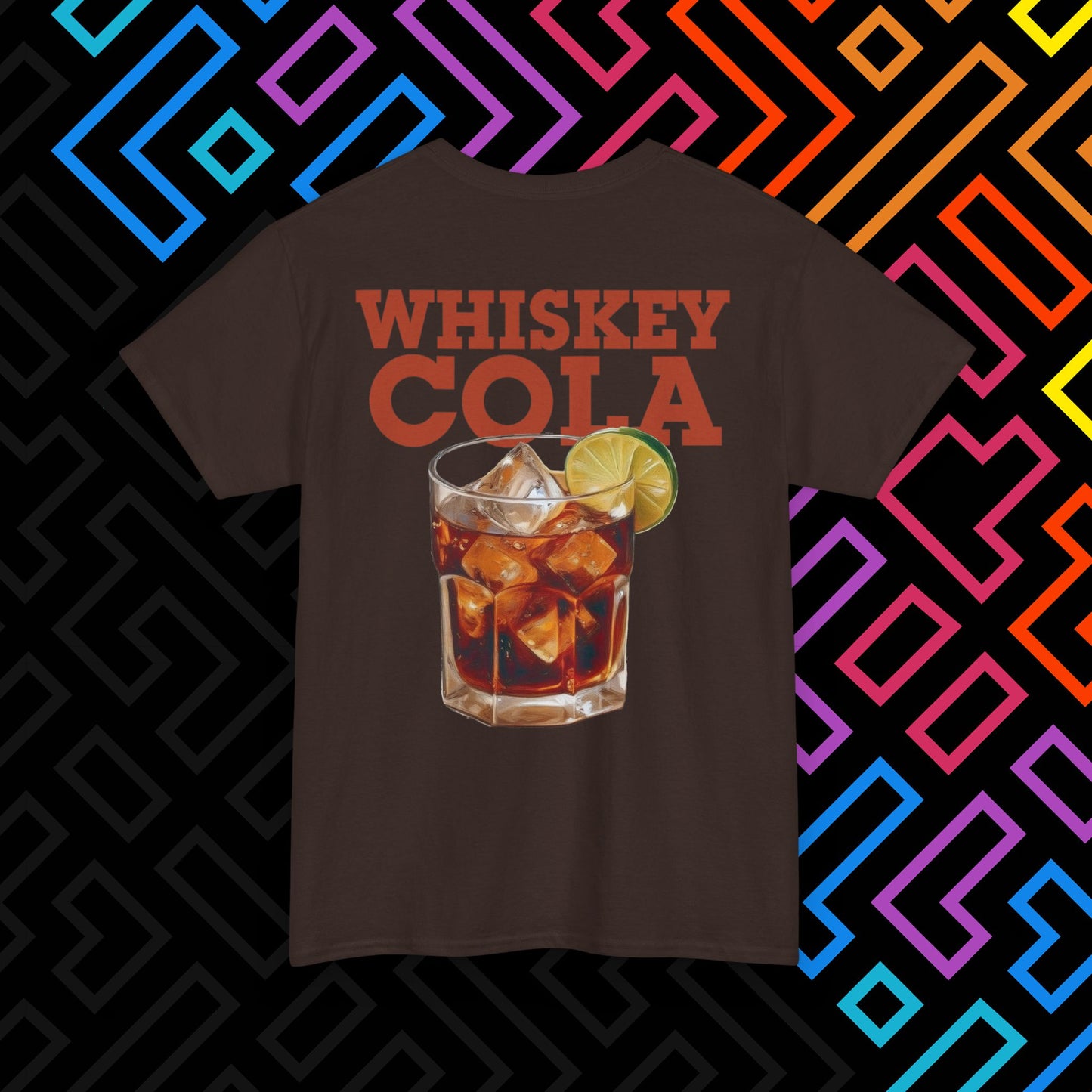 "Whiskey Cola" Backprint T-Shirt Unisex