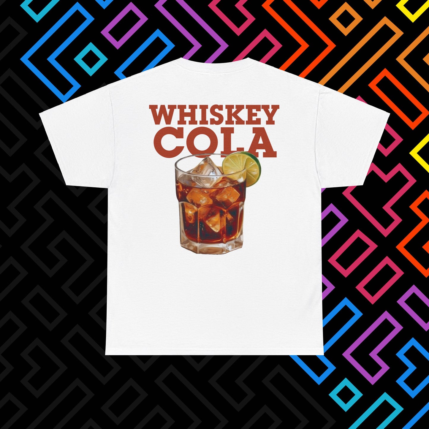 "Whiskey Cola" Backprint T-Shirt Unisex