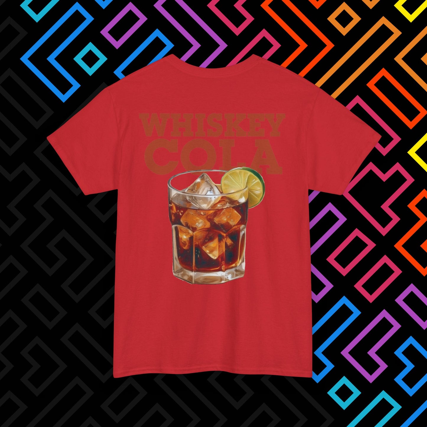 "Whiskey Cola" Backprint T-Shirt Unisex