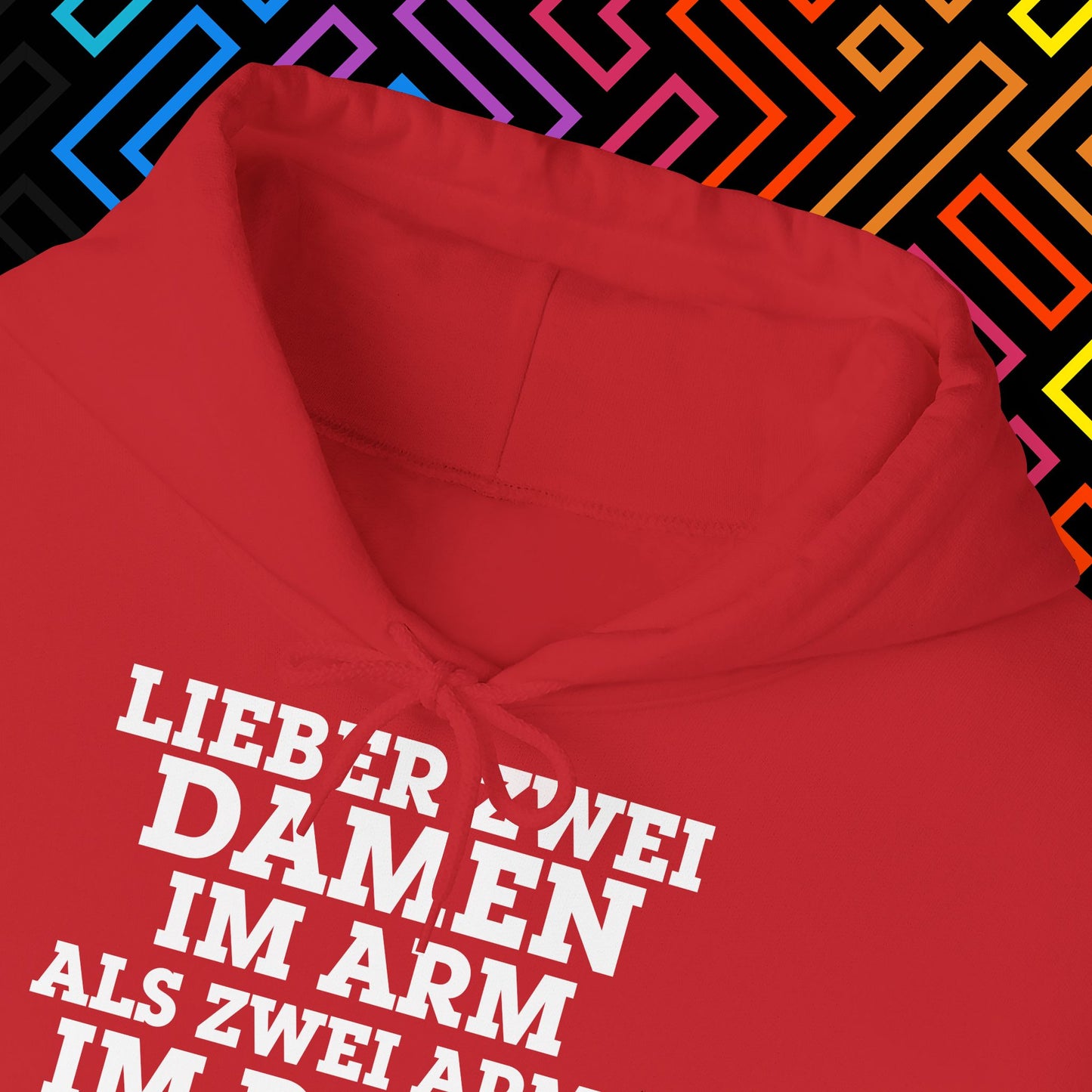 "Lieber zwei Damen im Arm" Hoodie Unisex