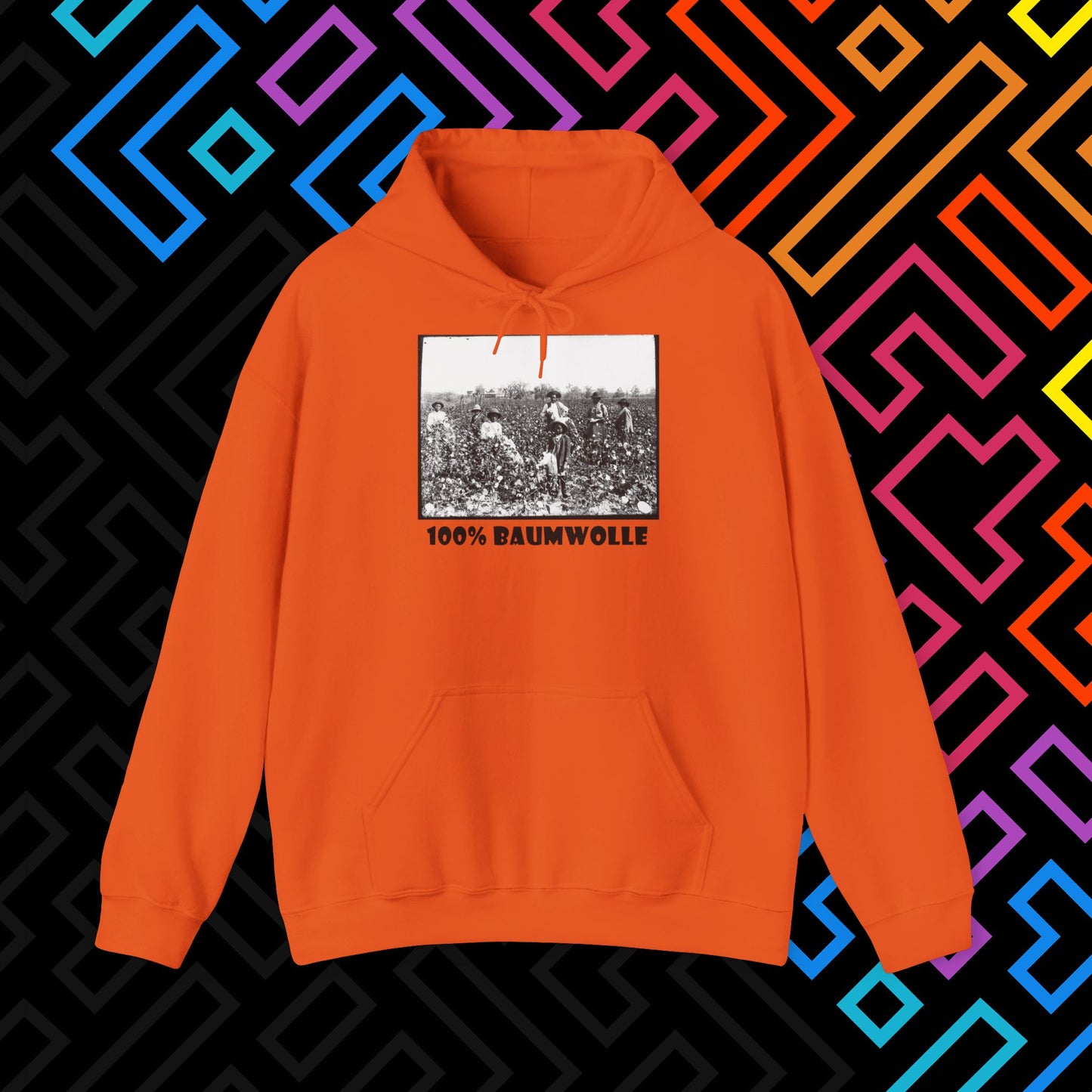 "100% Baumwolle" Hoodie Unisex
