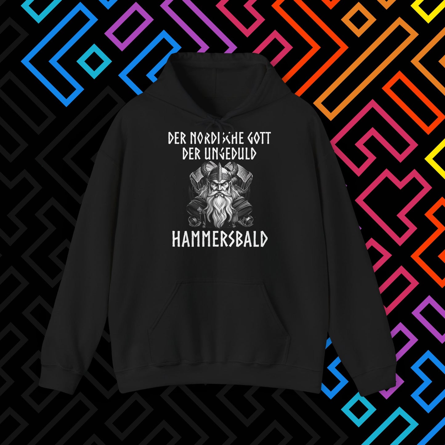 "Der nordische Gott Hammersbald" Hoodie Unisex