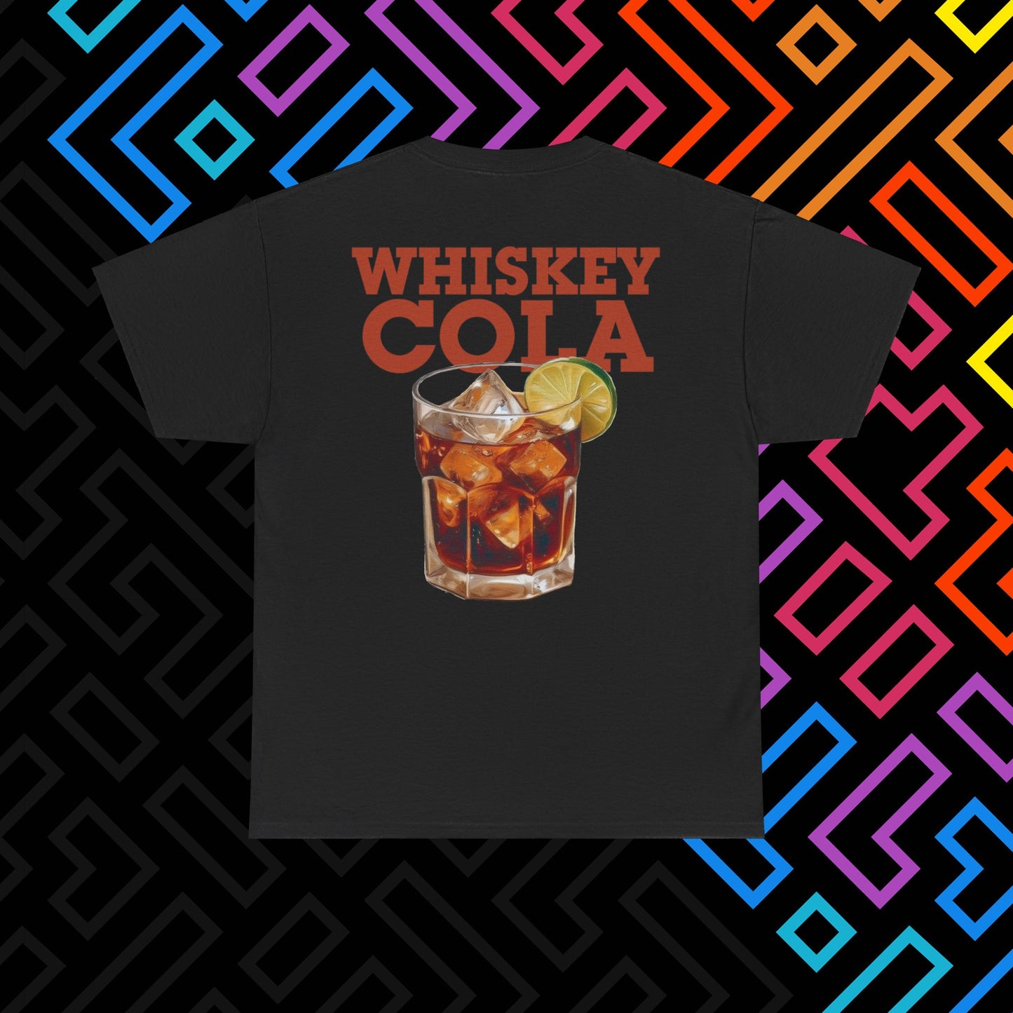 "Whiskey Cola" Backprint T-Shirt Unisex