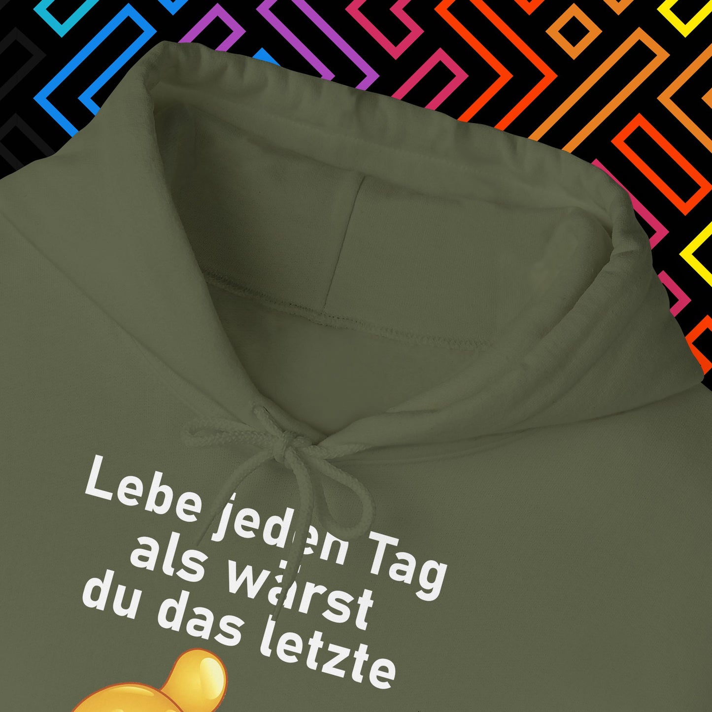 "Lebe jeden Tag" Hoodie Unisex