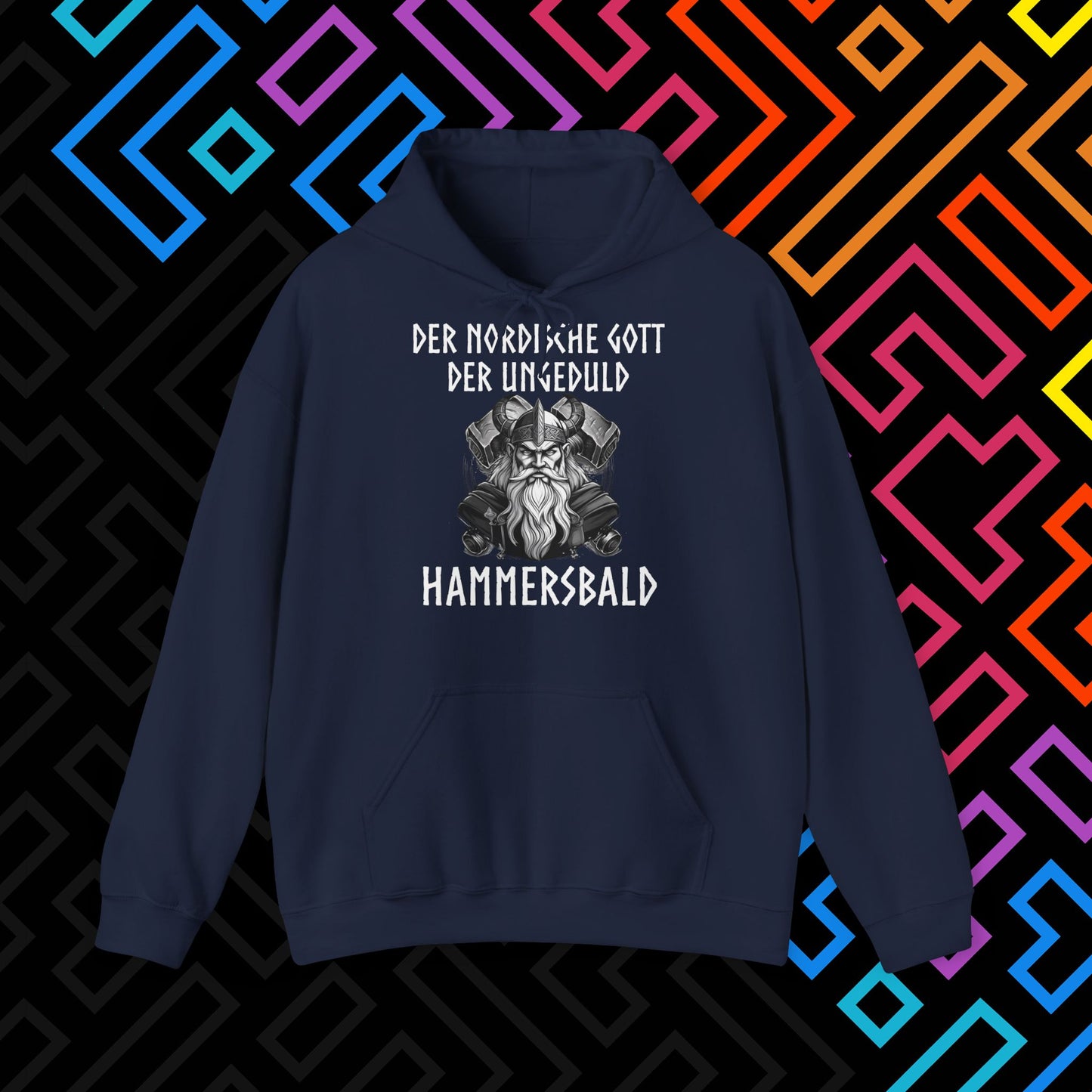 "Der nordische Gott Hammersbald" Hoodie Unisex