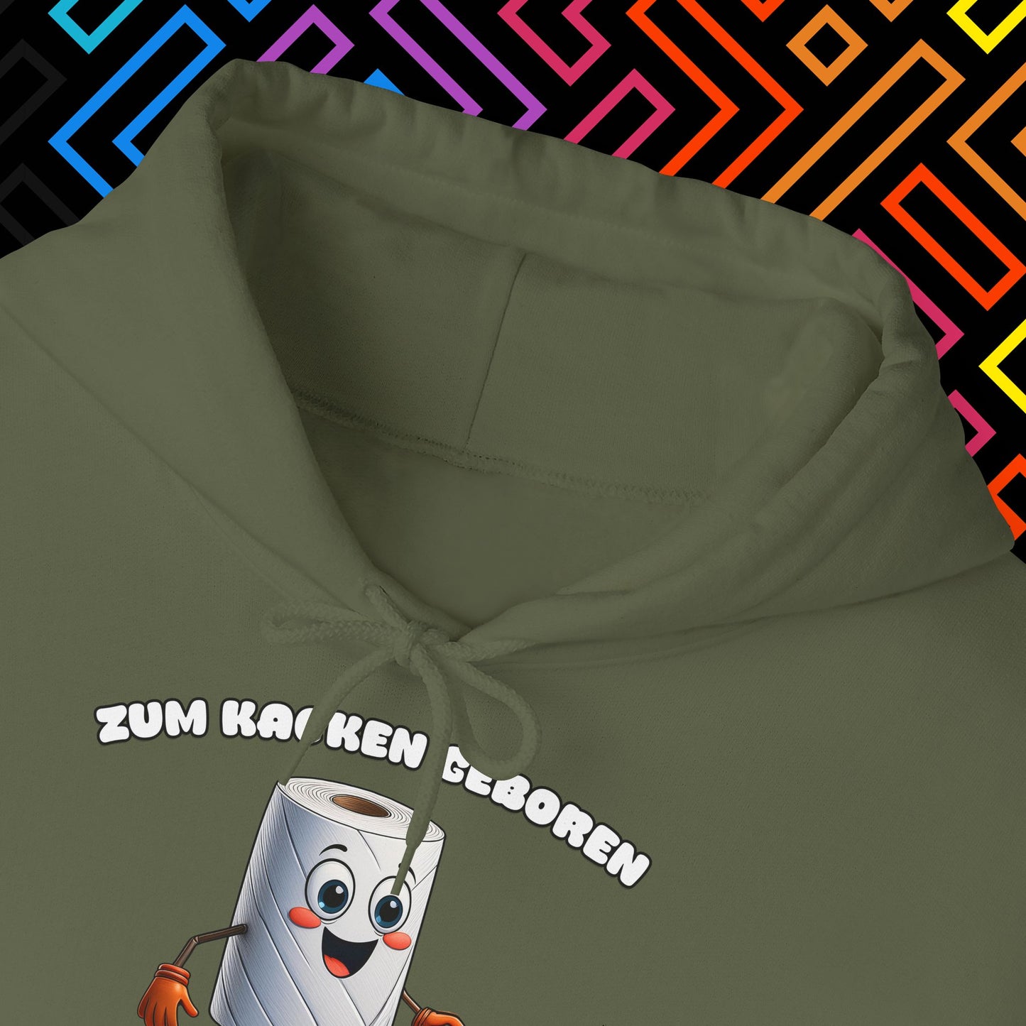 "Zum Kacken geboren" Hoodie Unisex