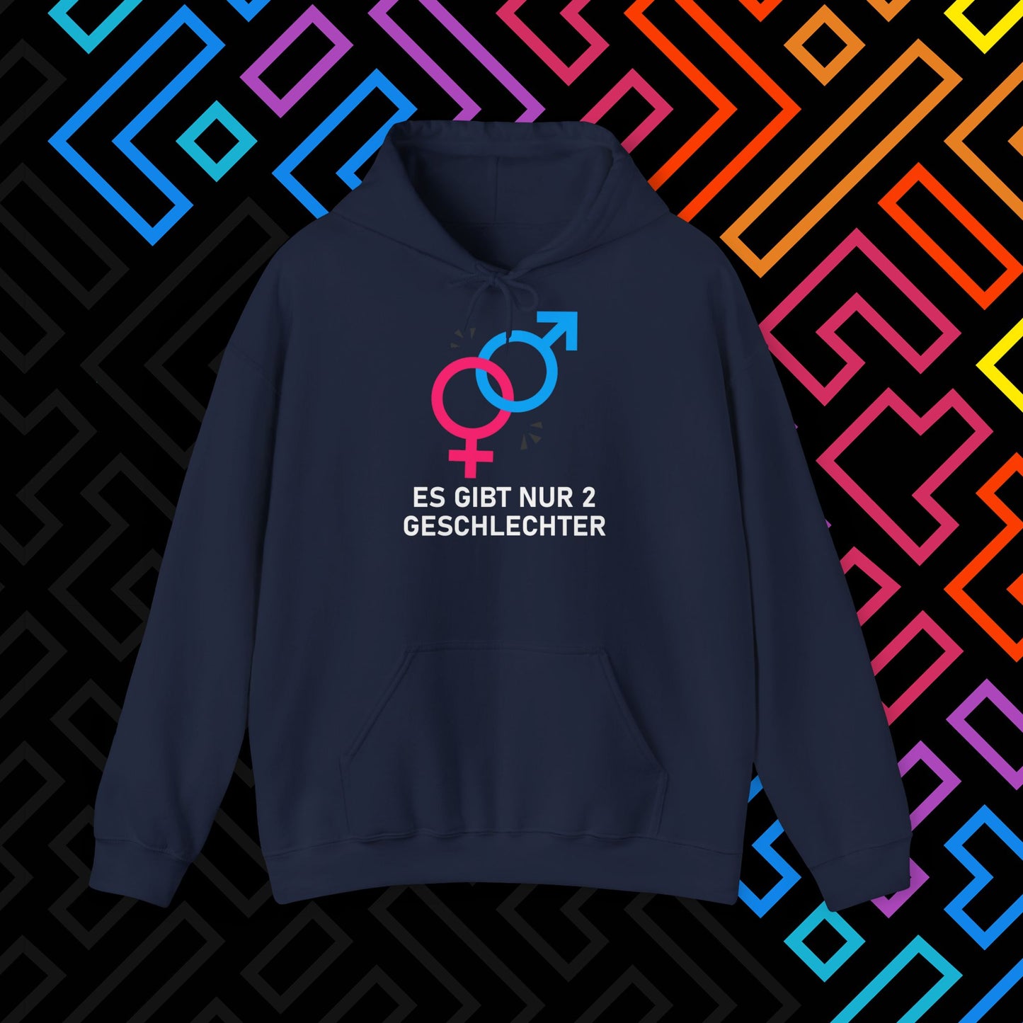 "2 Geschlechter" Hoodie Unisex