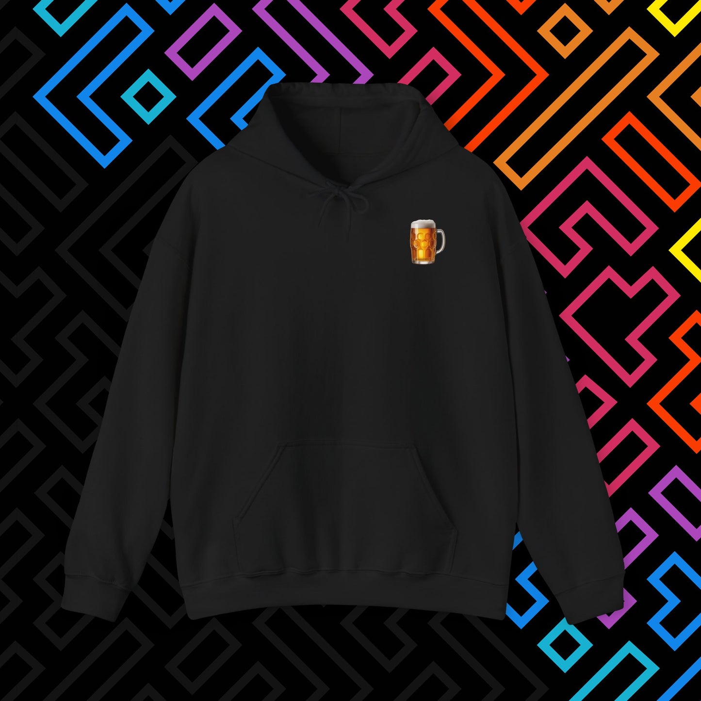 "Beer" Backprint Hoodie Unisex