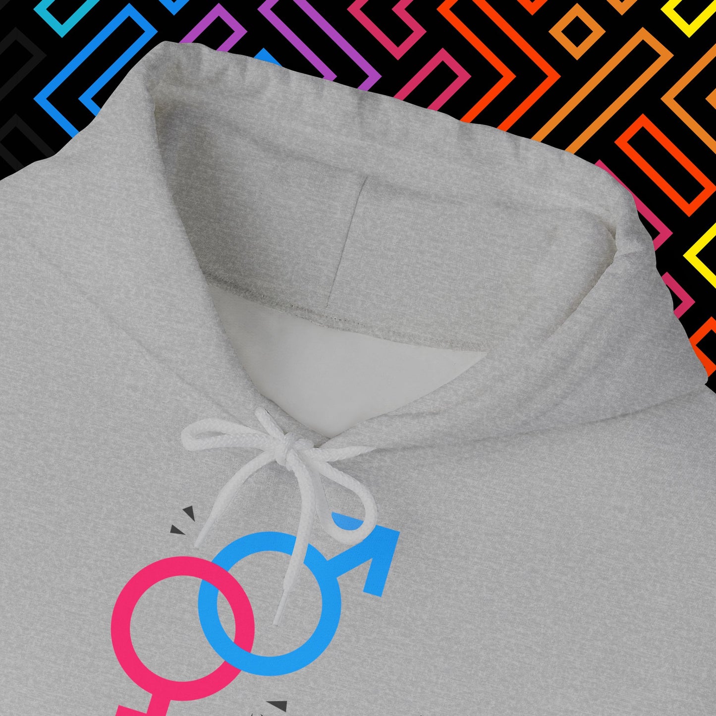"2 Geschlechter" Hoodie Unisex