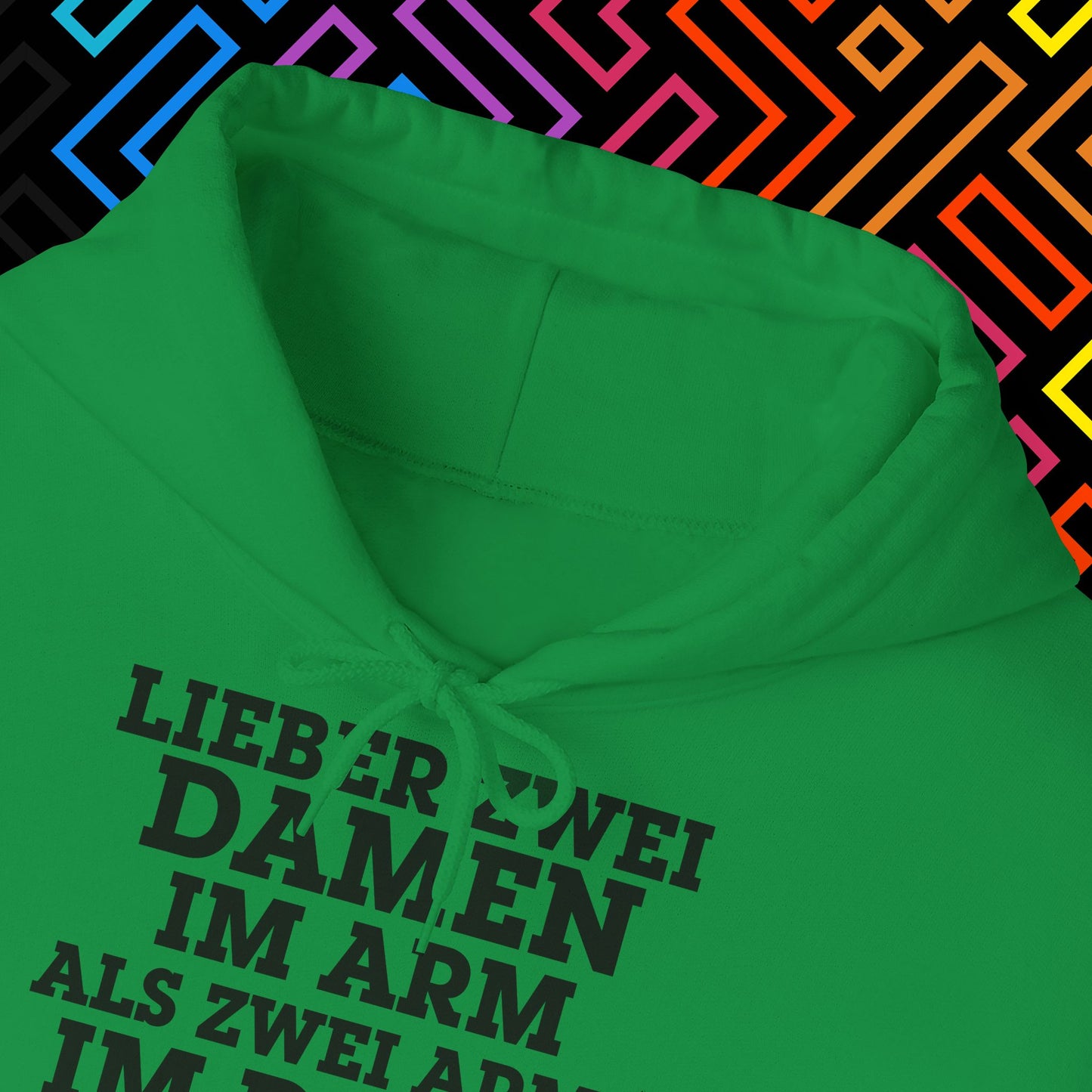 "Lieber zwei Damen im Arm" Hoodie Unisex
