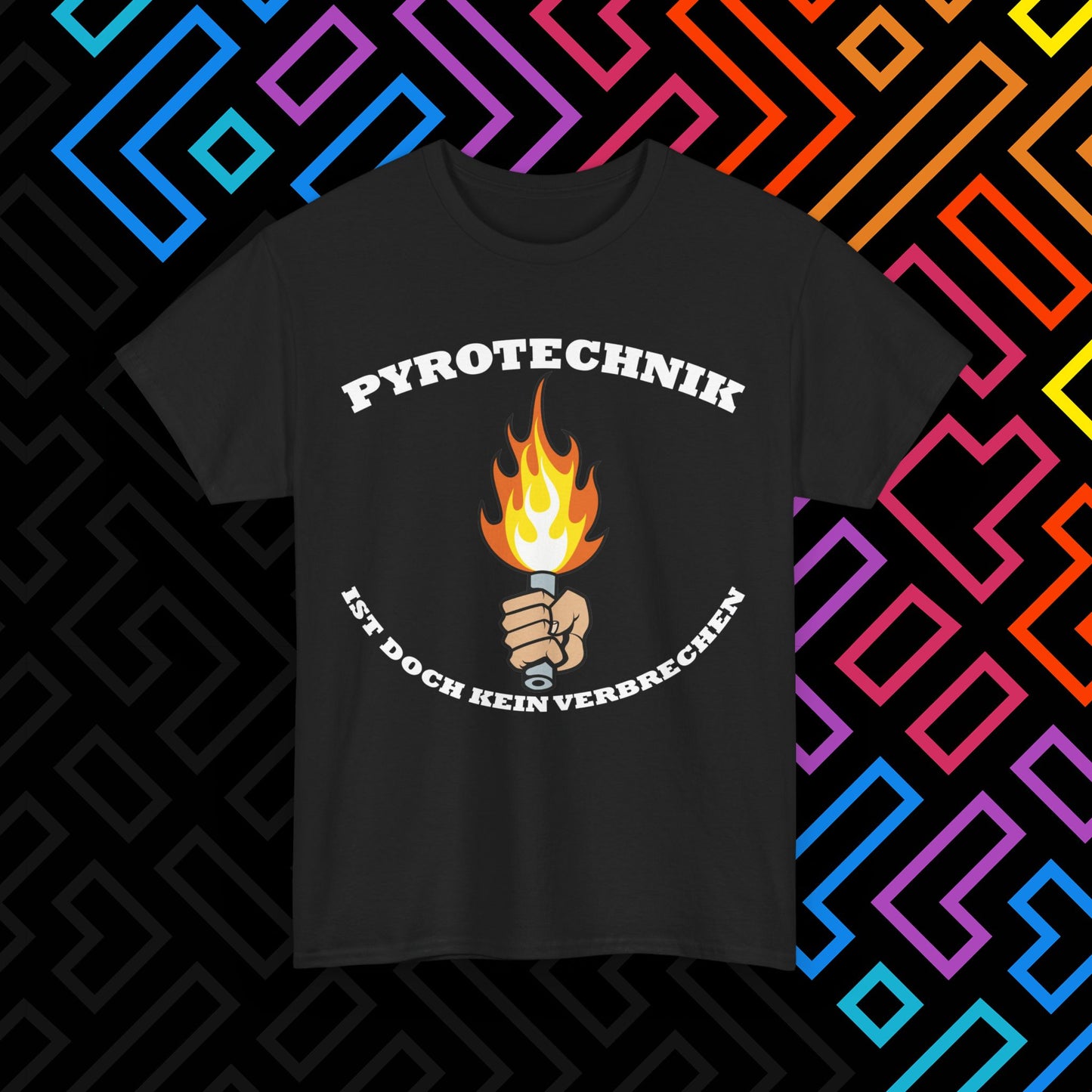 "Pyrotechnik ist kein Verbrechen" T-Shirt Unisex