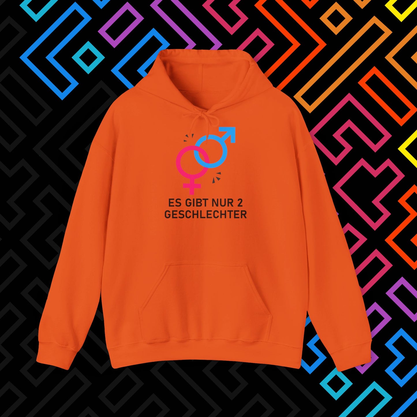 "2 Geschlechter" Hoodie Unisex