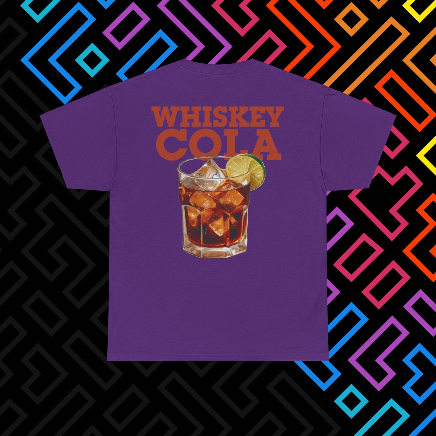 "Whiskey Cola" Backprint T-Shirt Unisex