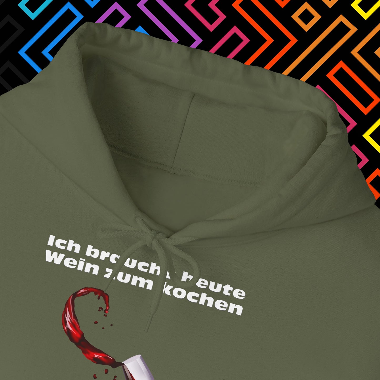 "Wein zum kochen" Hoodie Unisex