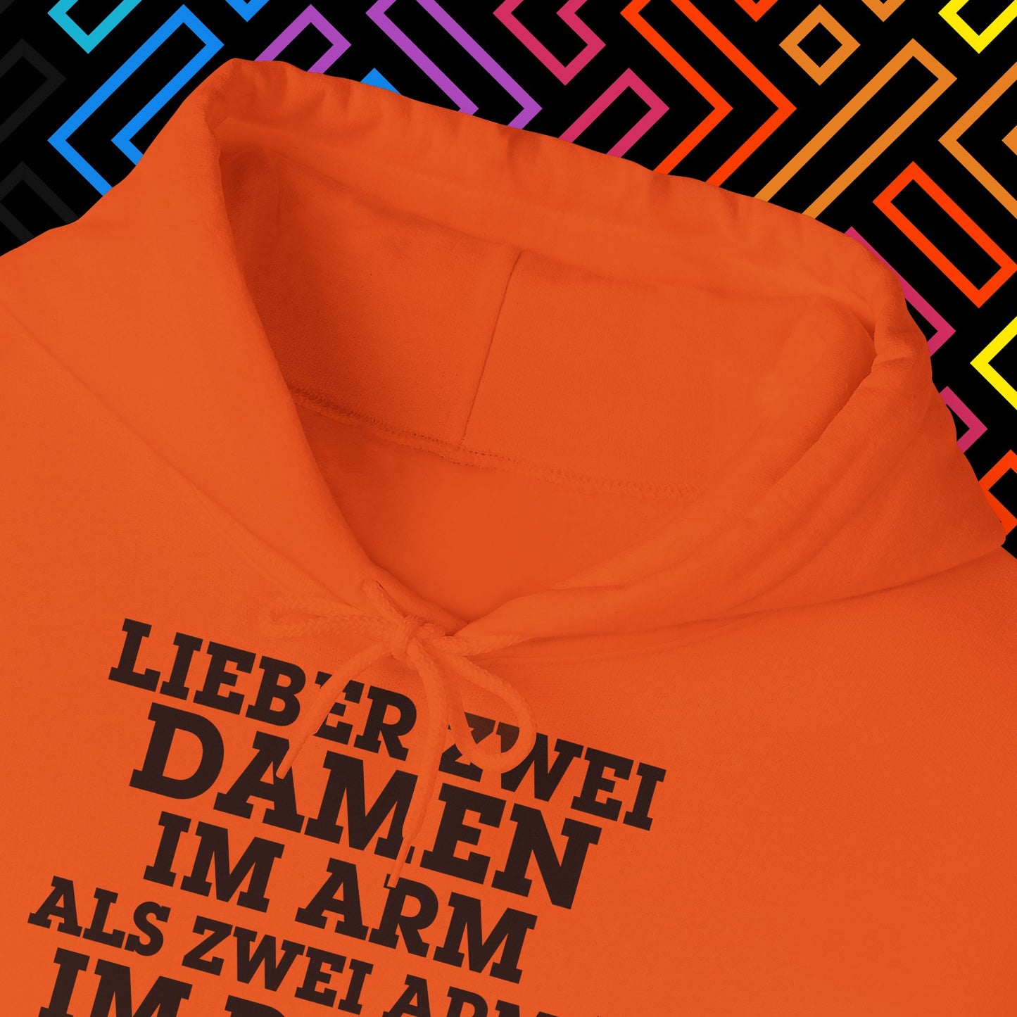 "Lieber zwei Damen im Arm" Hoodie Unisex