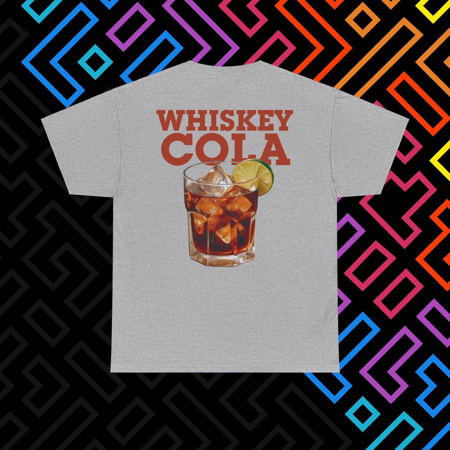 "Whiskey Cola" Backprint T-Shirt Unisex