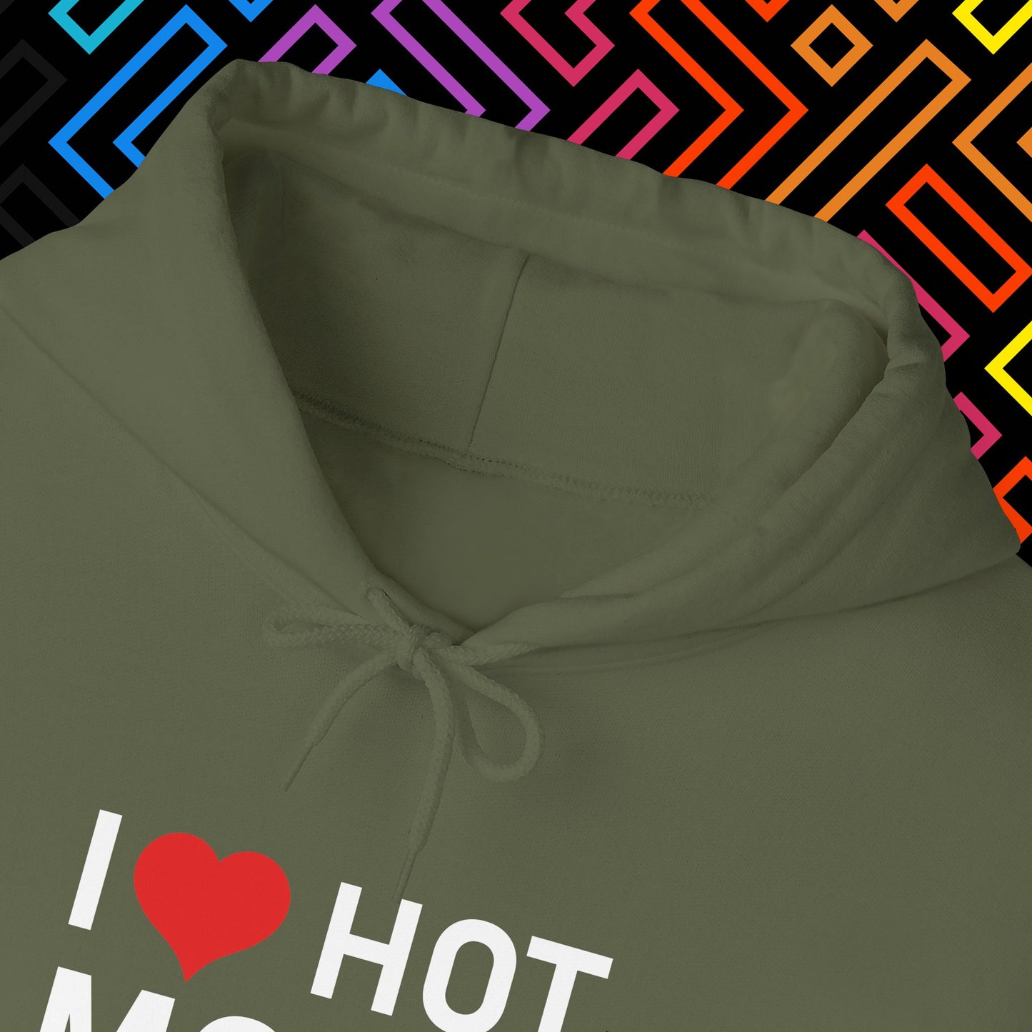 "I ❤️ Hot Moms" Hoodie Unisex