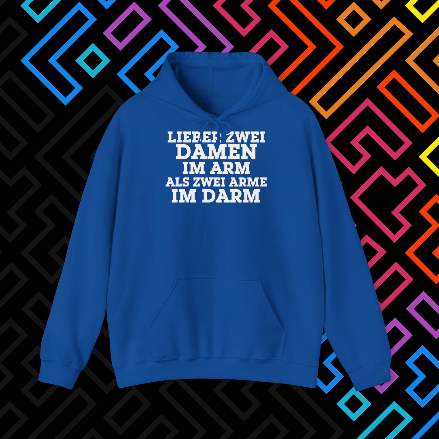 "Lieber zwei Damen im Arm" Hoodie Unisex