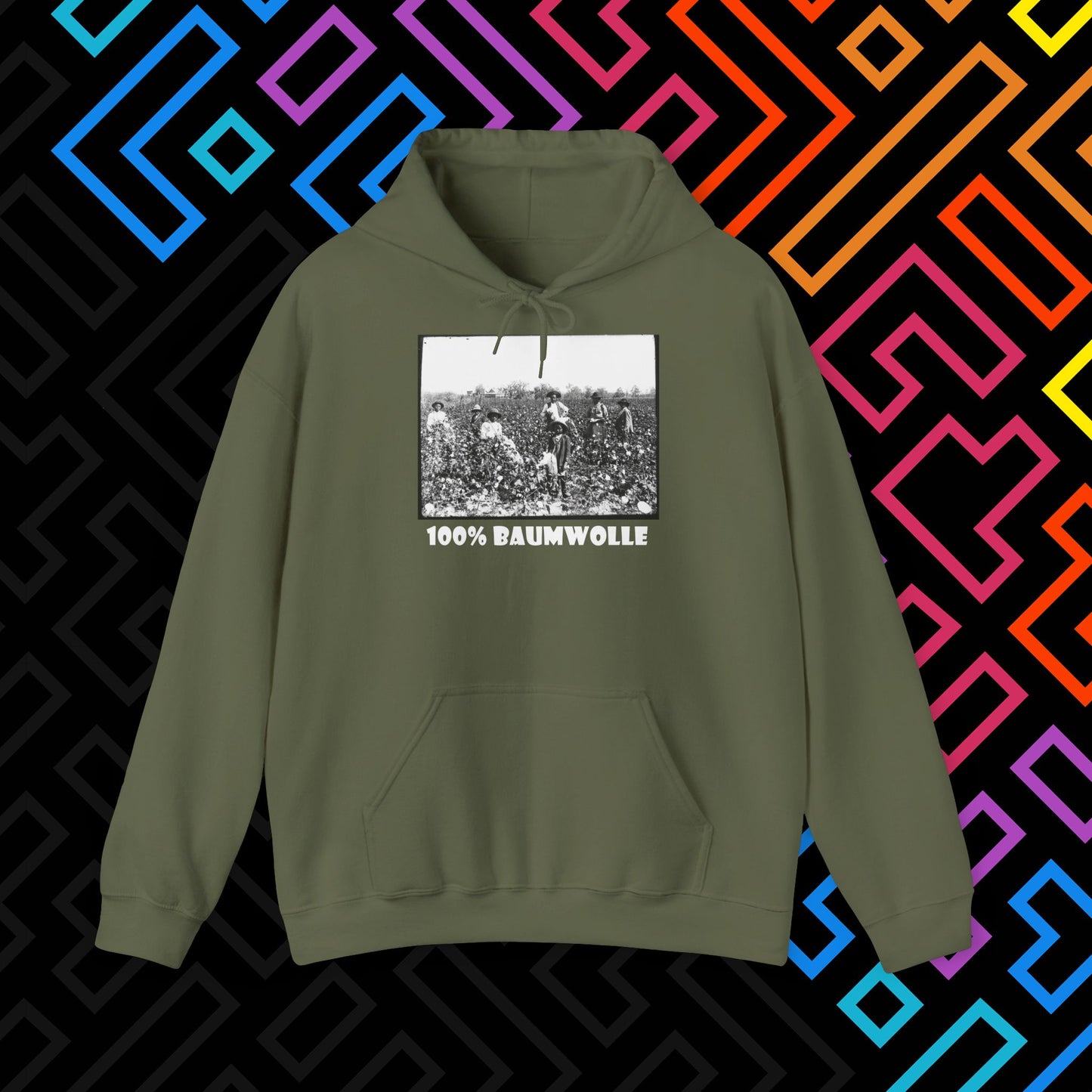 "100% Baumwolle" Hoodie Unisex