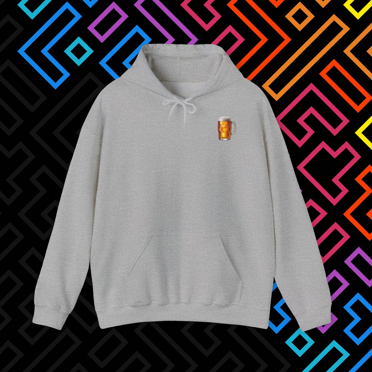 "Beer" Backprint Hoodie Unisex