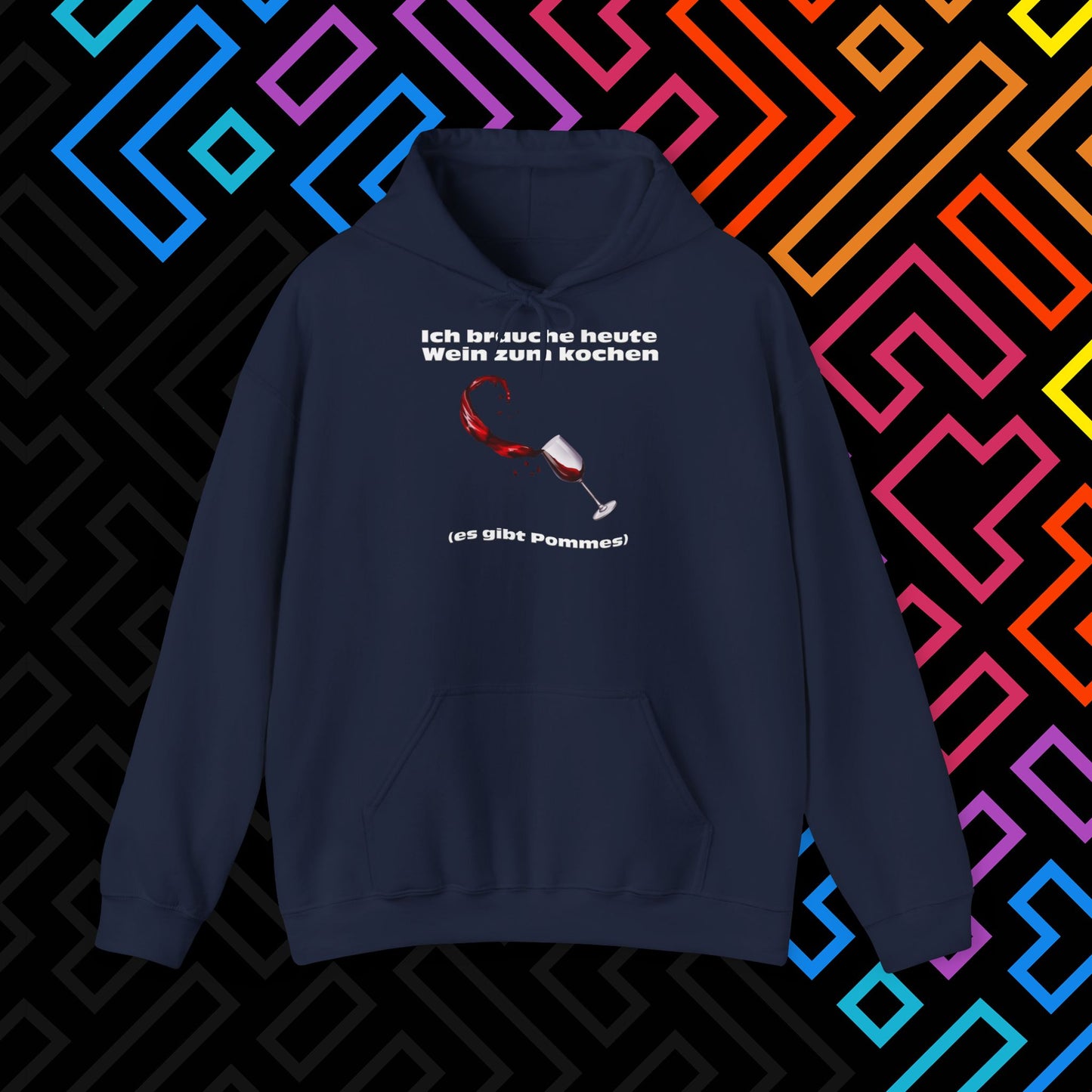 "Wein zum kochen" Hoodie Unisex
