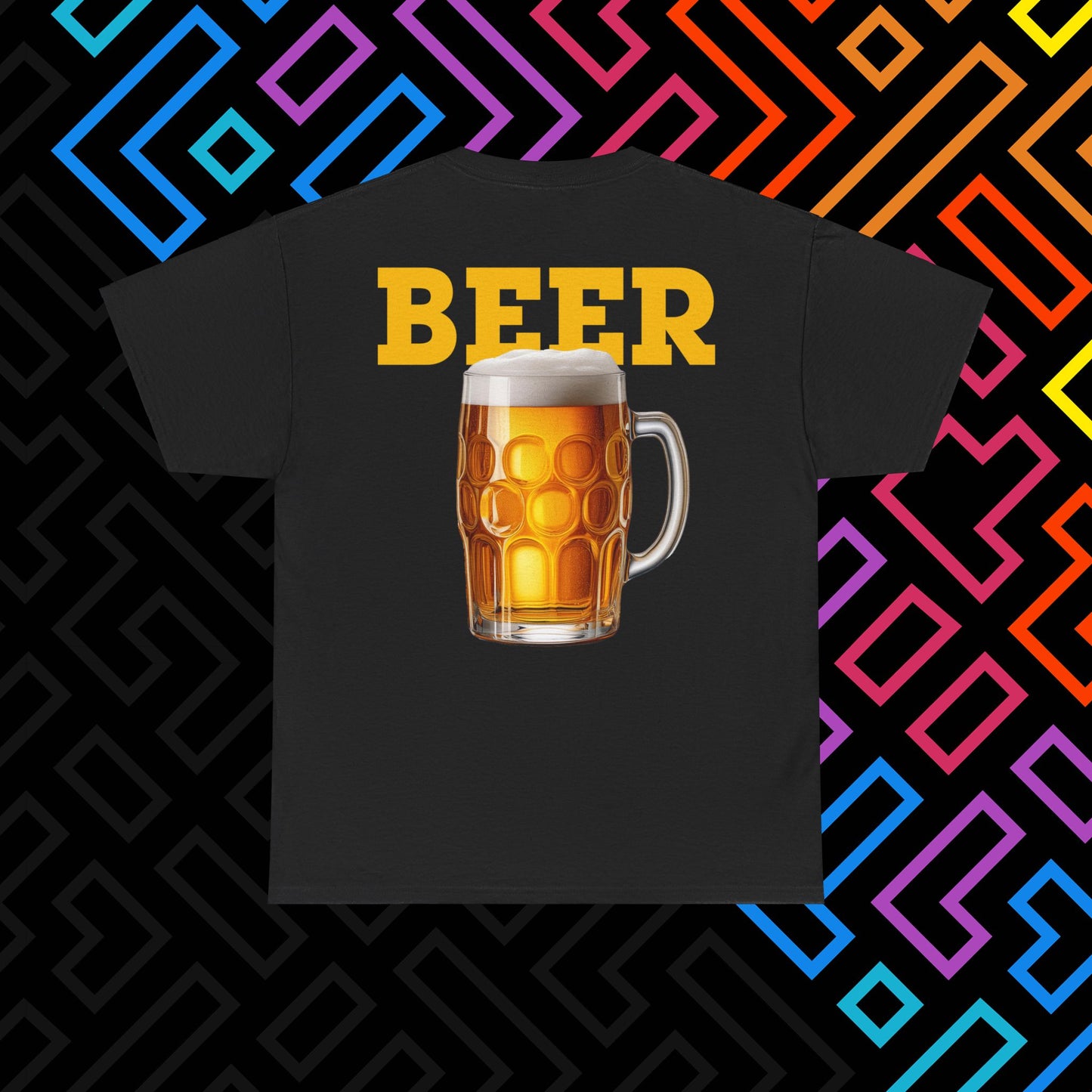 "Beer" Backprint T-Shirt Unisex
