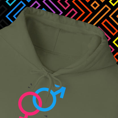 "2 Geschlechter" Hoodie Unisex