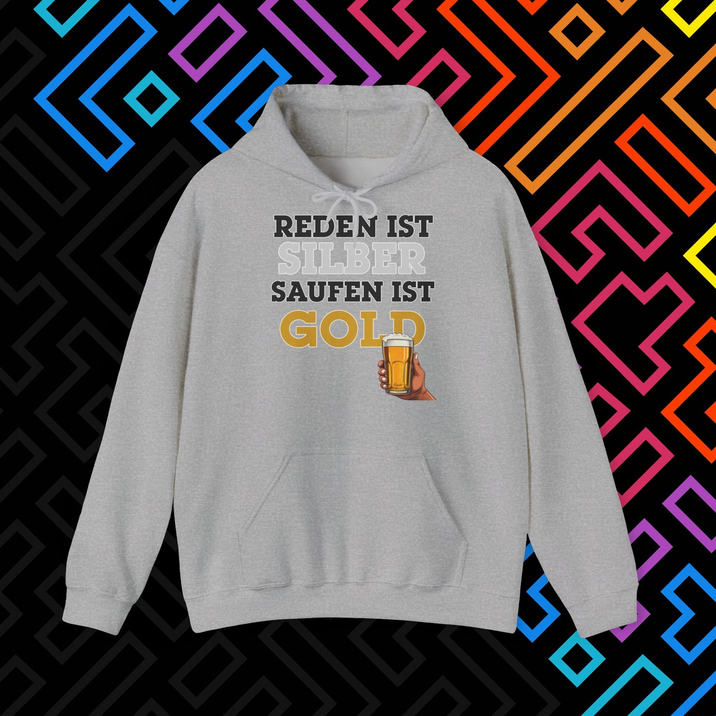 "Saufen ist Gold" Hoodie Unisex