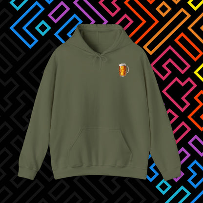 "Beer" Backprint Hoodie Unisex